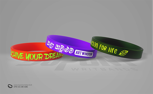 debossed silicone wristband designs for entertaintment events